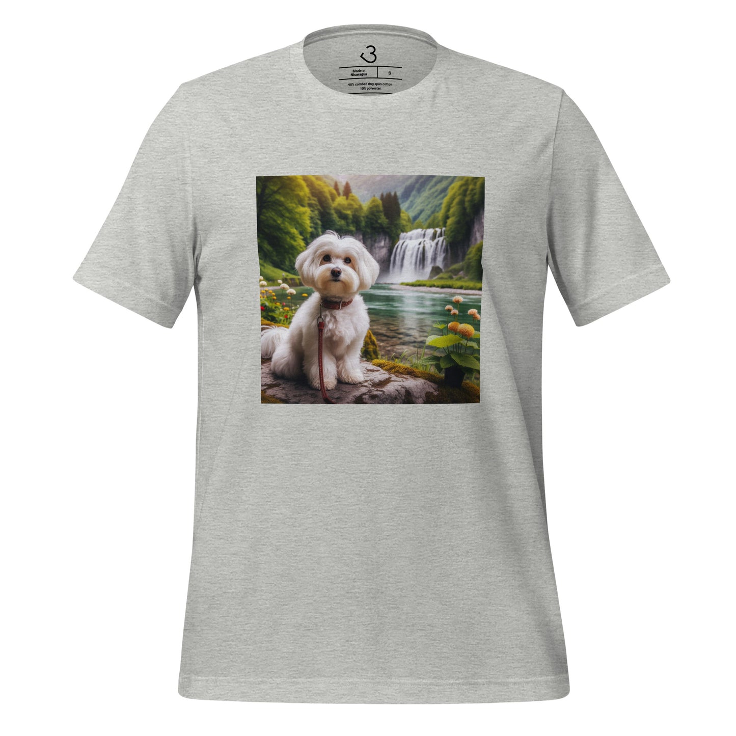 Camiseta bichón maltés nature