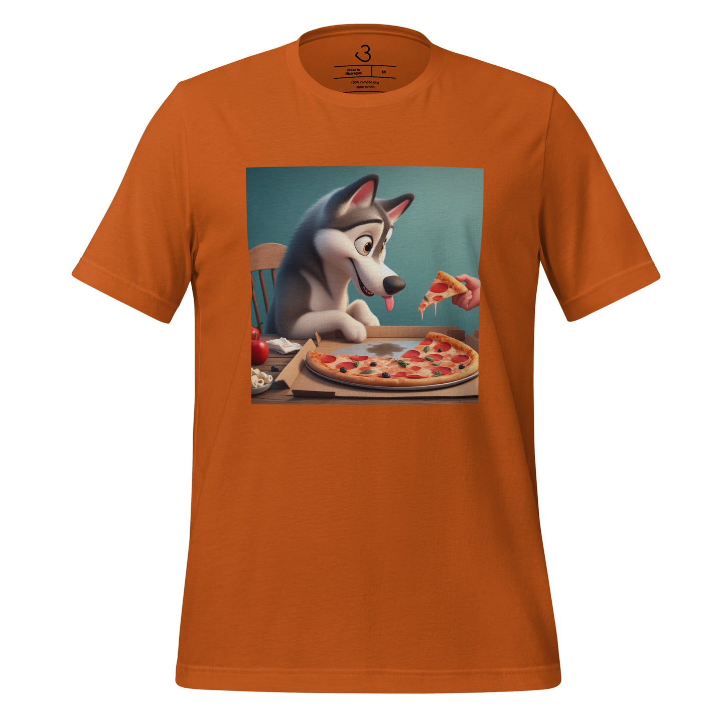 Camiseta husky pizza