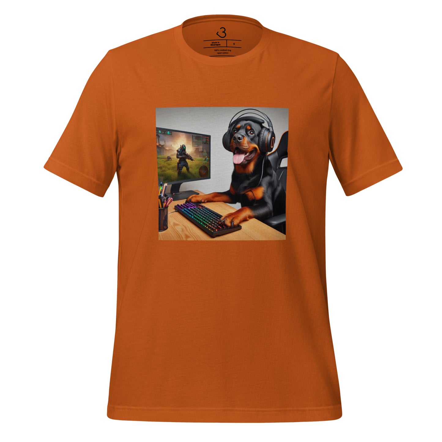 Camiseta rottweiler gamer