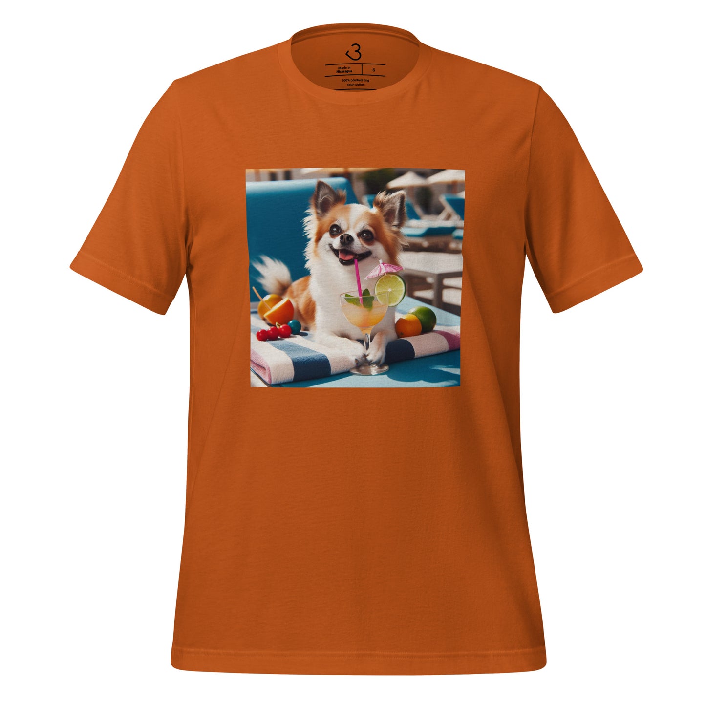 Camiseta chihuahua cocktail