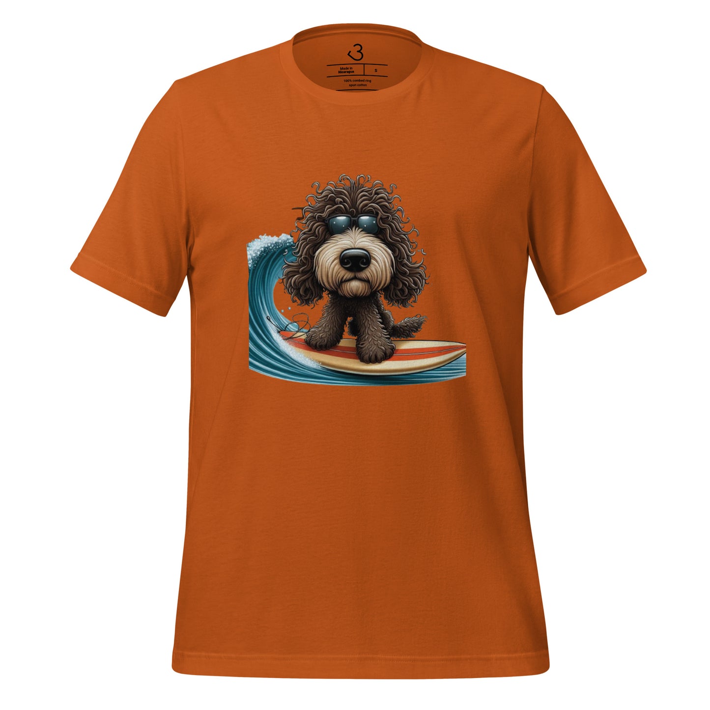 Camiseta water dog surfing