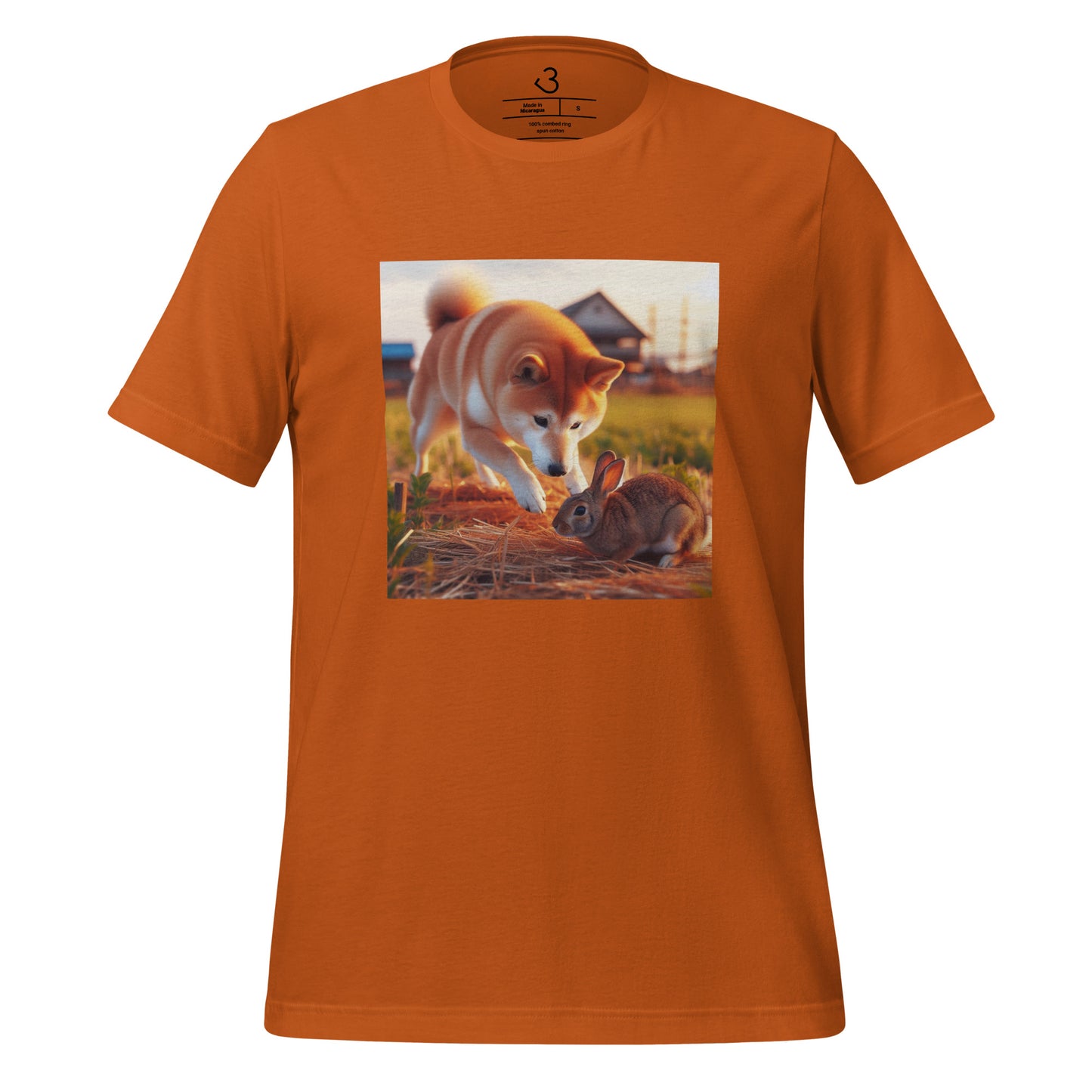 Camiseta shiba inu conejo