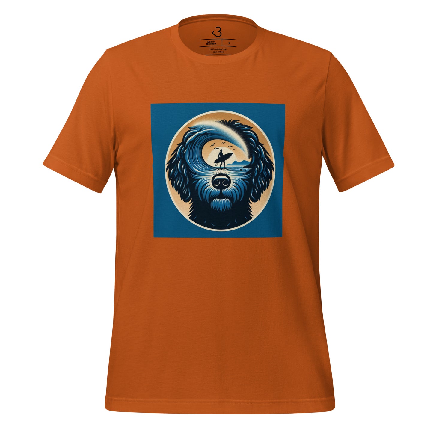 Camiseta water dog thinking surf