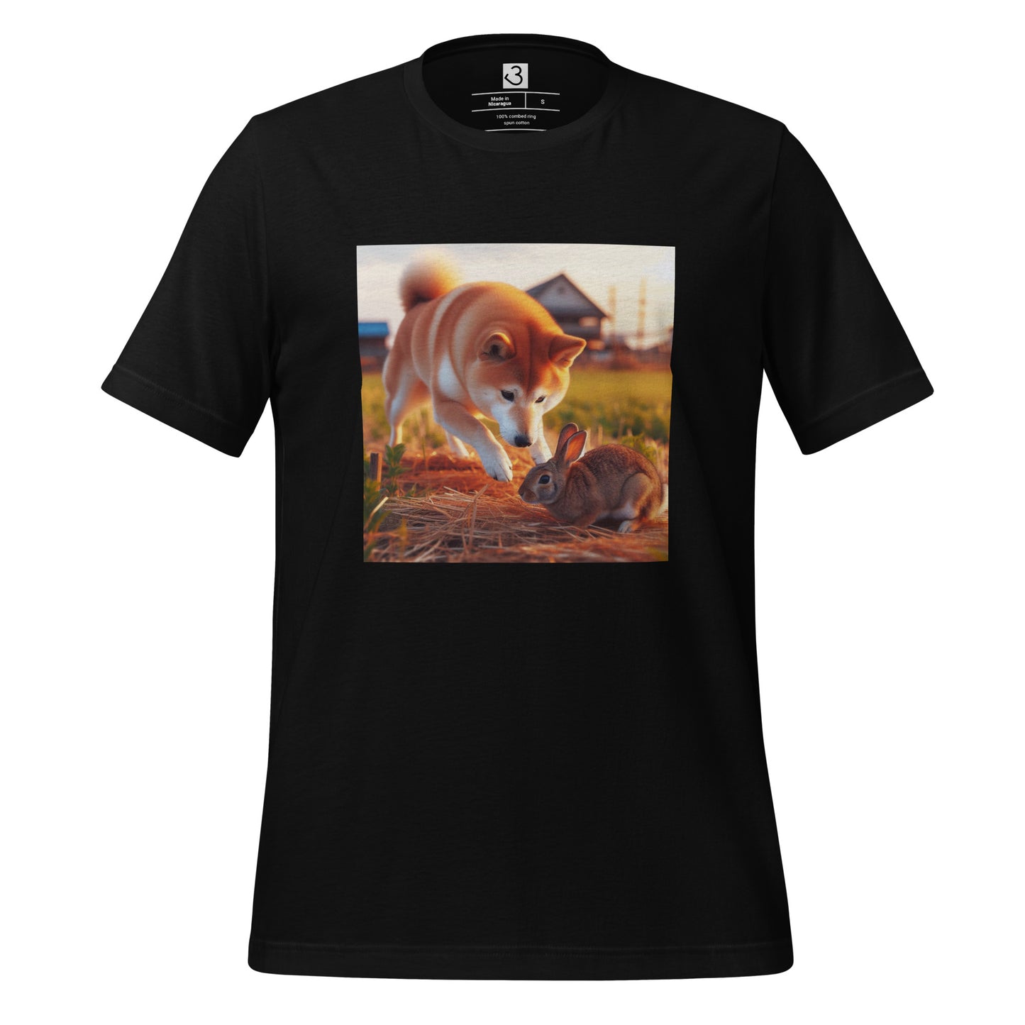 Camiseta shiba inu conejo