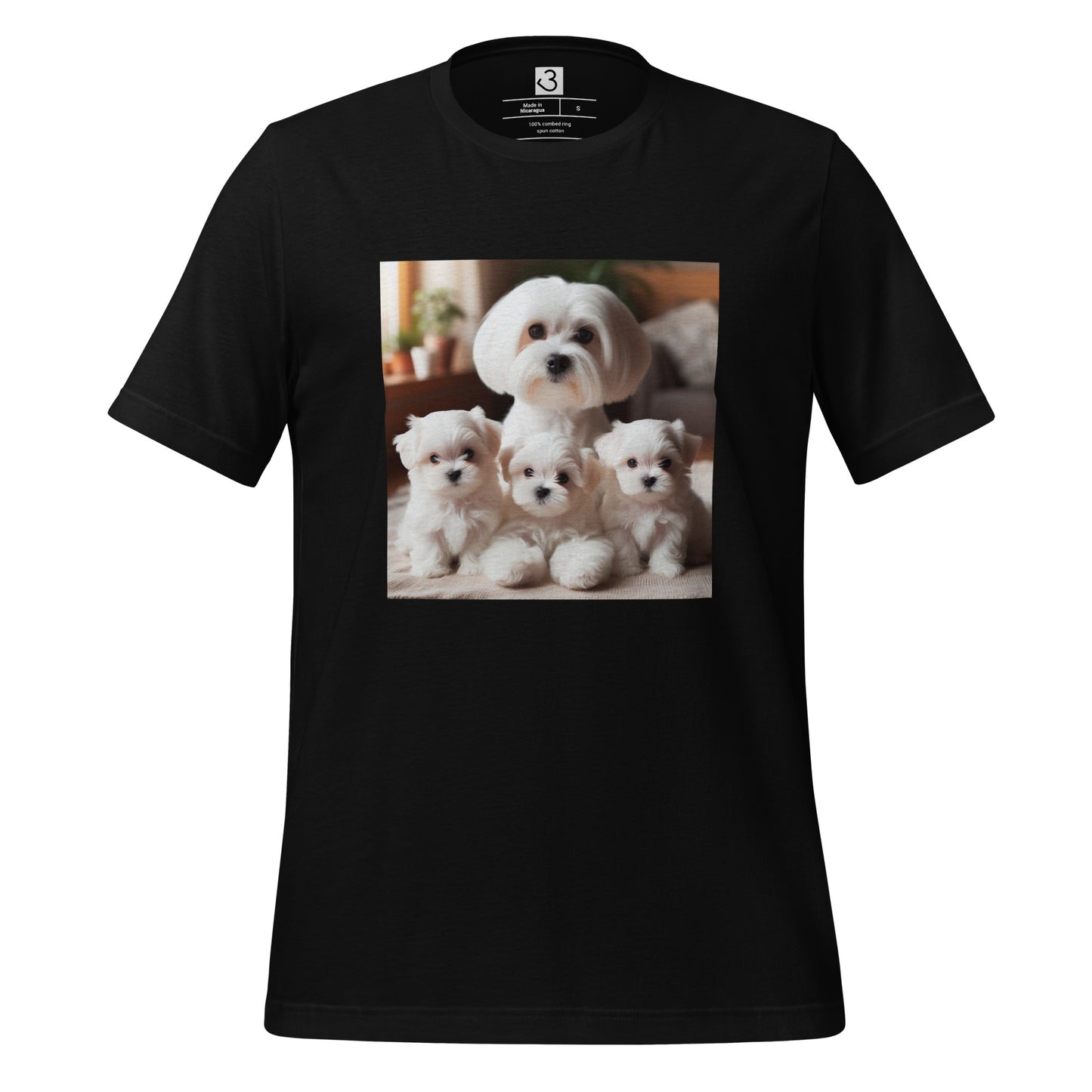 Camiseta bichón maltés family