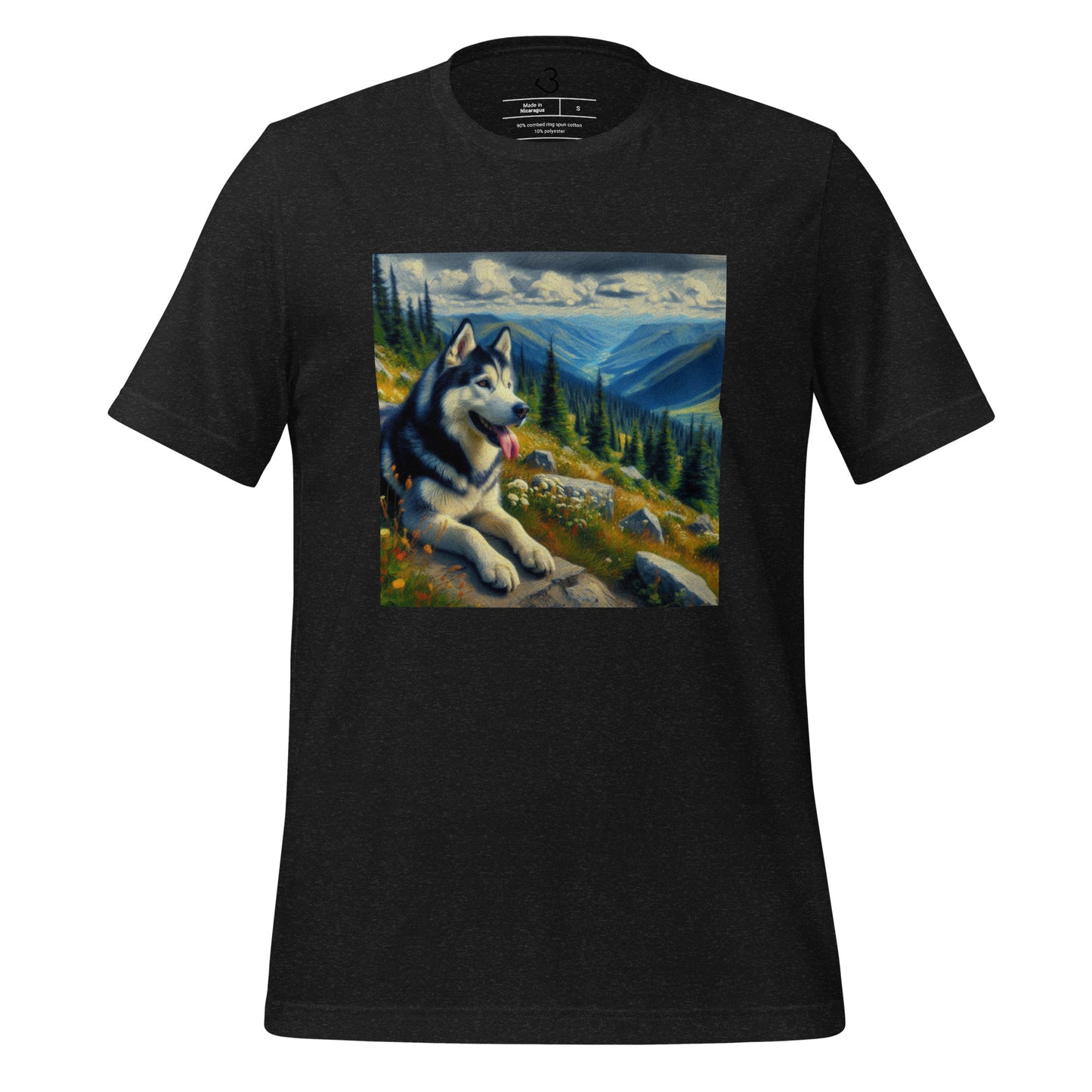 Camiseta husky mountains