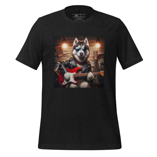 Camiseta husky guitarrista