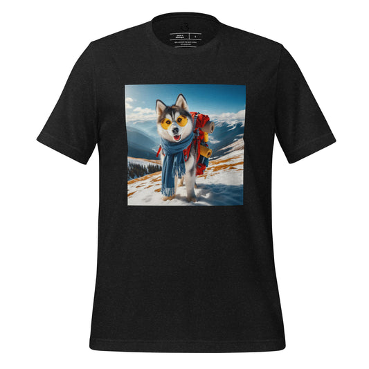 Camiseta husky mochilero