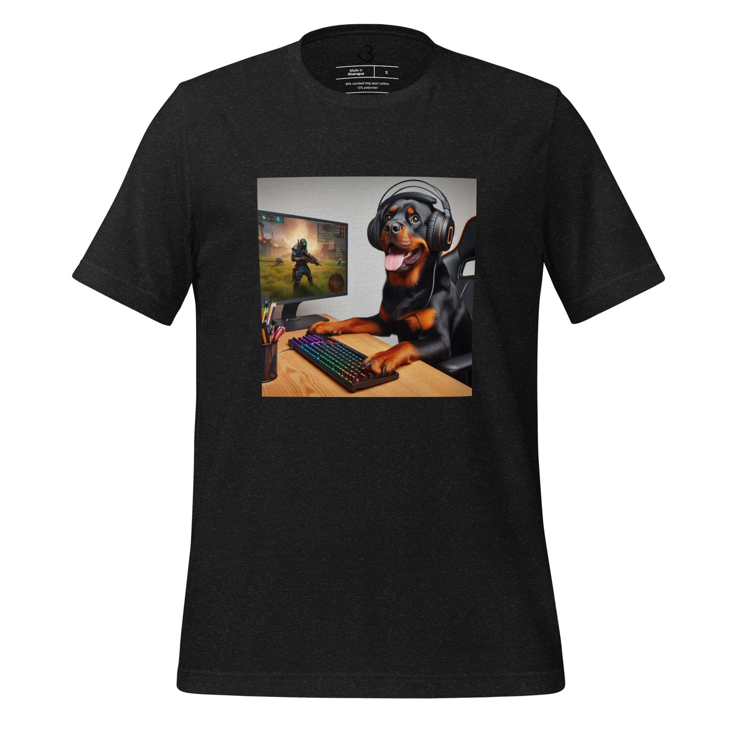 Camiseta rottweiler gamer