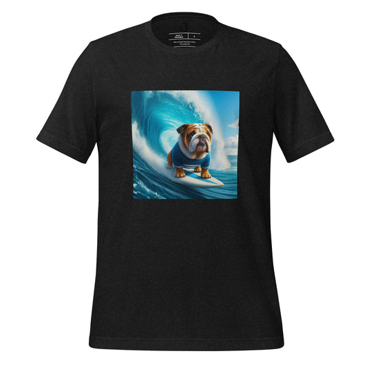 Camiseta bulldog surfer