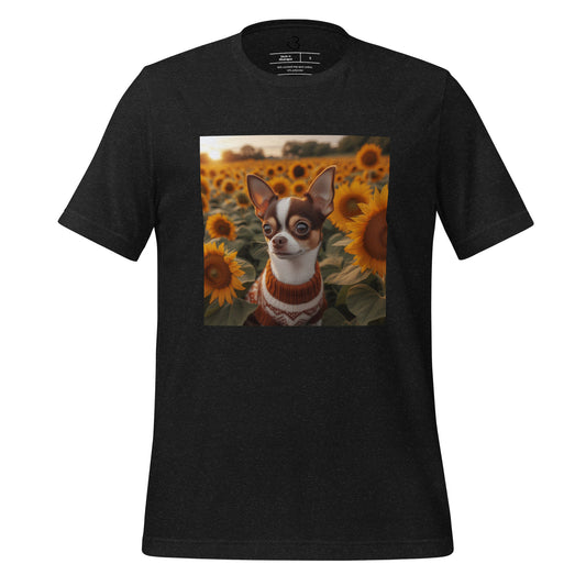 Camiseta chihuahua girasoles