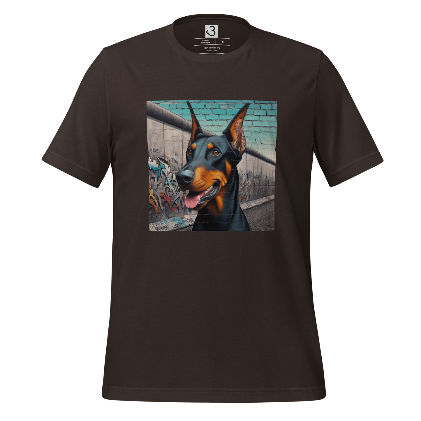 Camiseta Dóberman muro