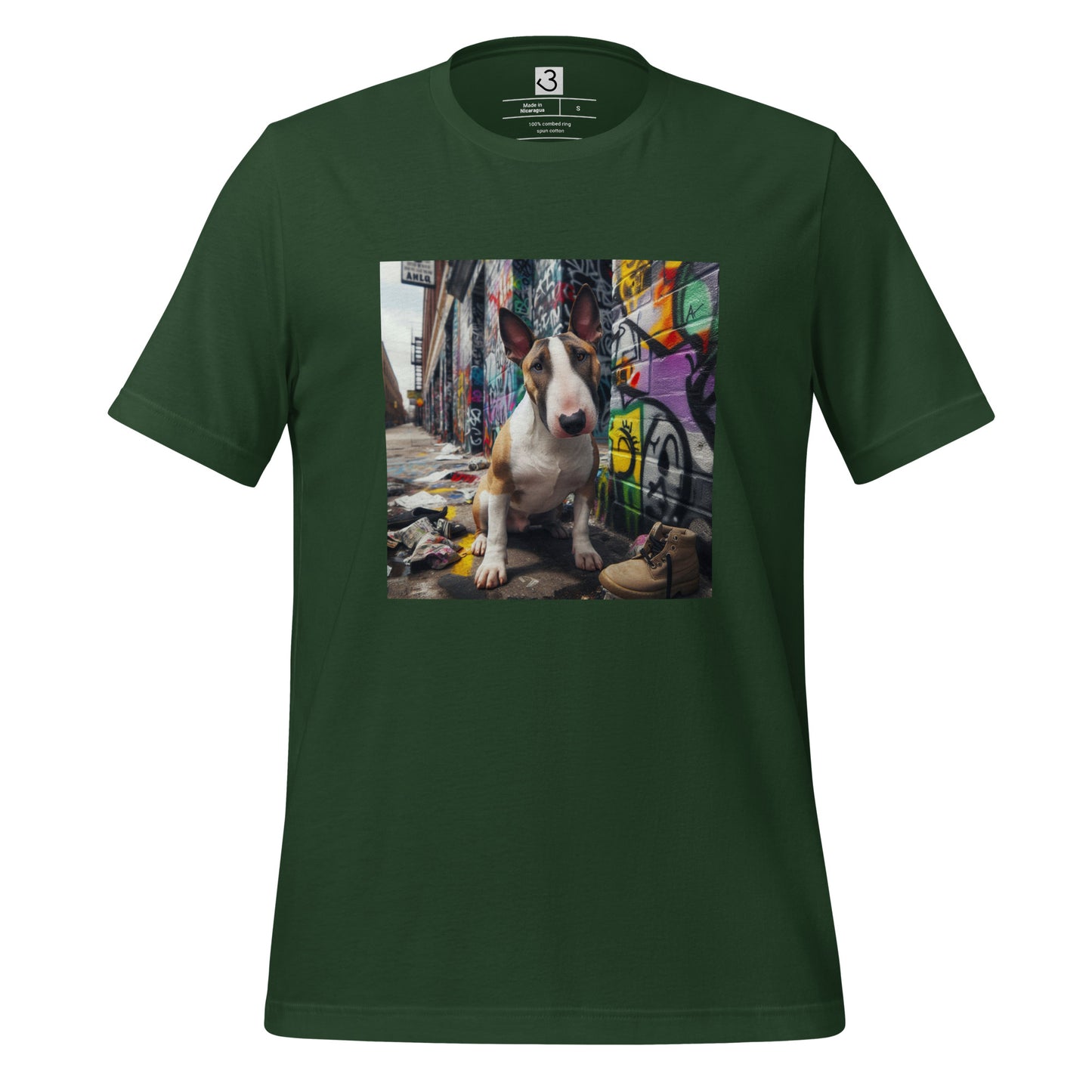 Camiseta bull terrier grafiti