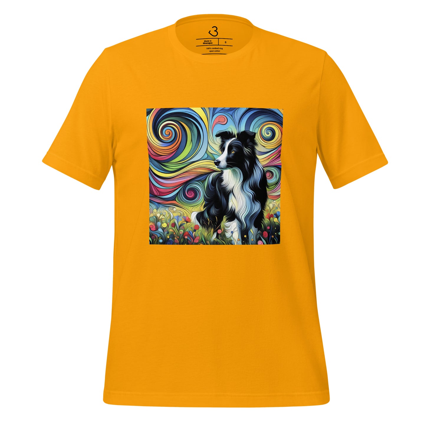 Camiseta collie artistic style