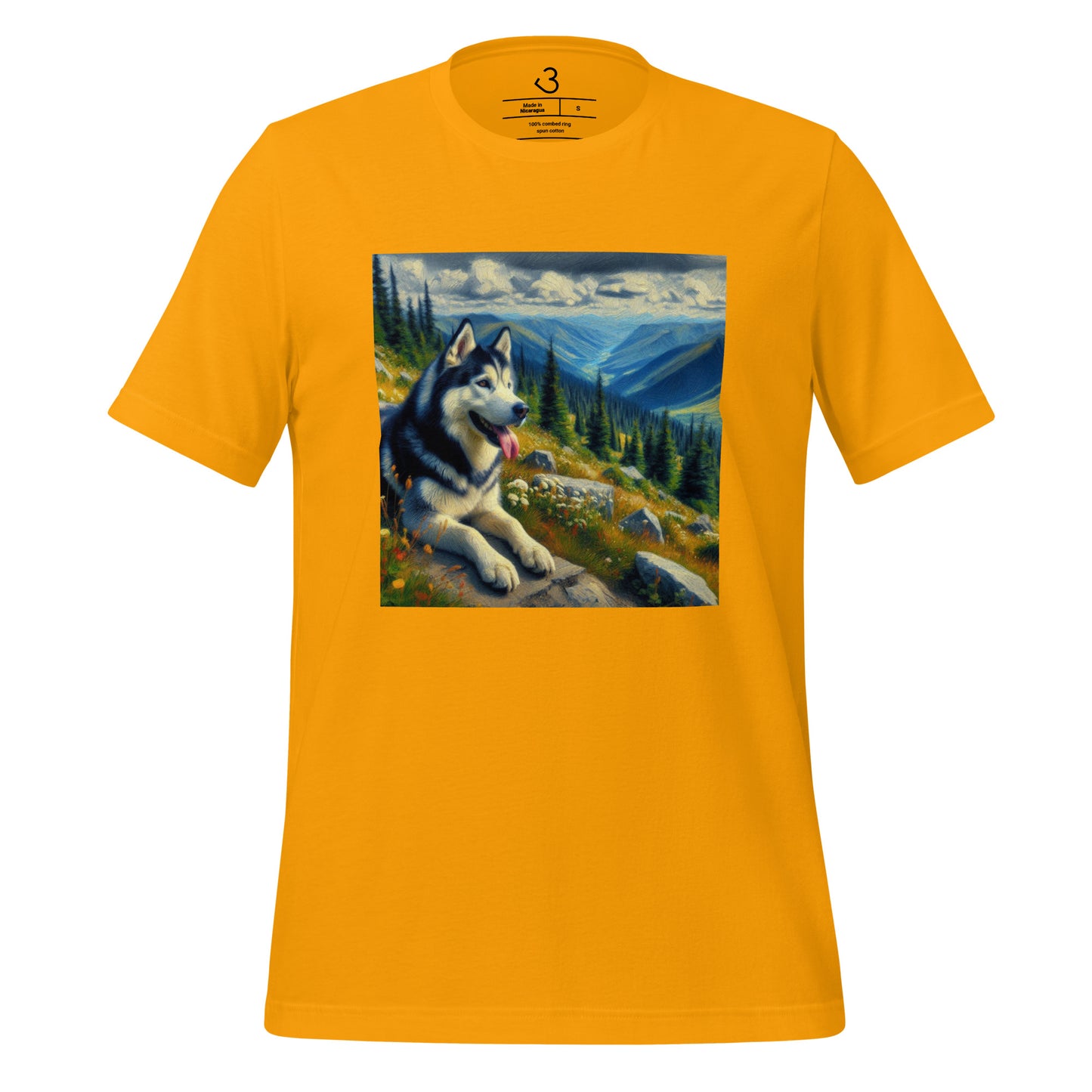 Camiseta husky mountains