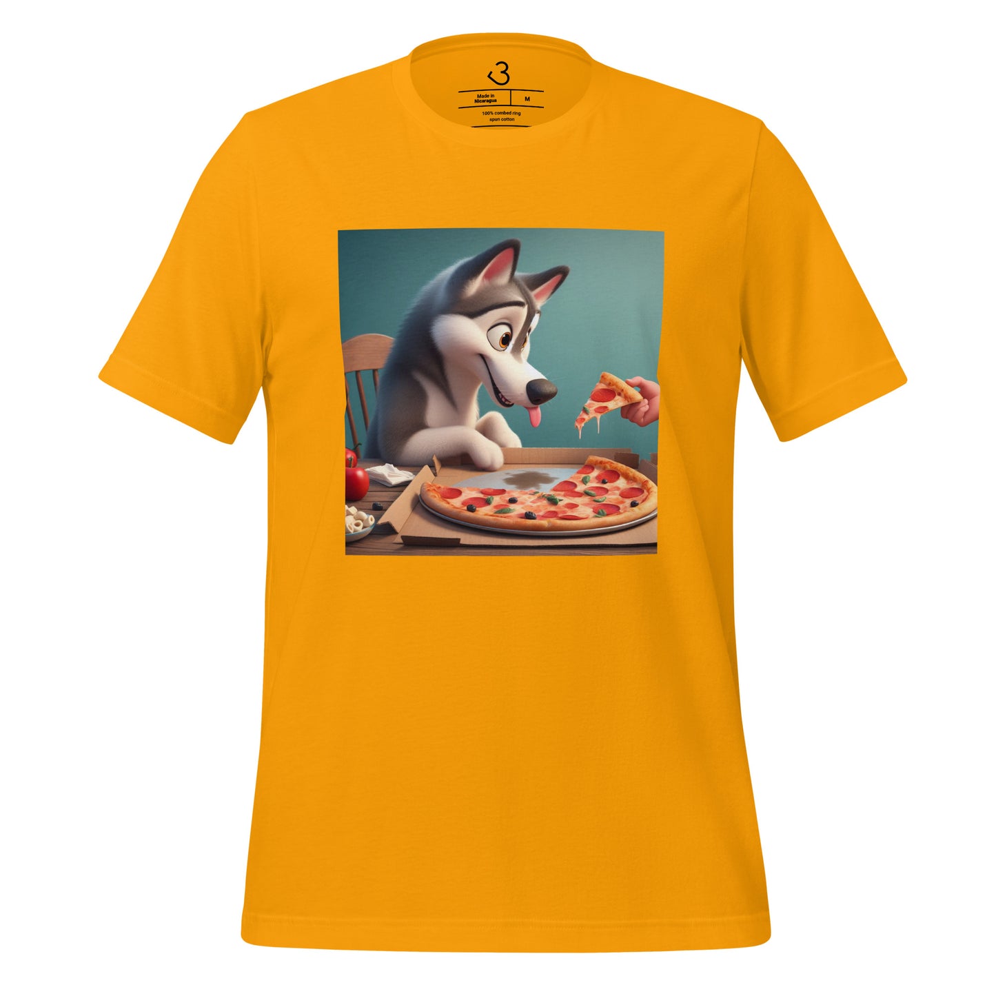 Camiseta husky pizza