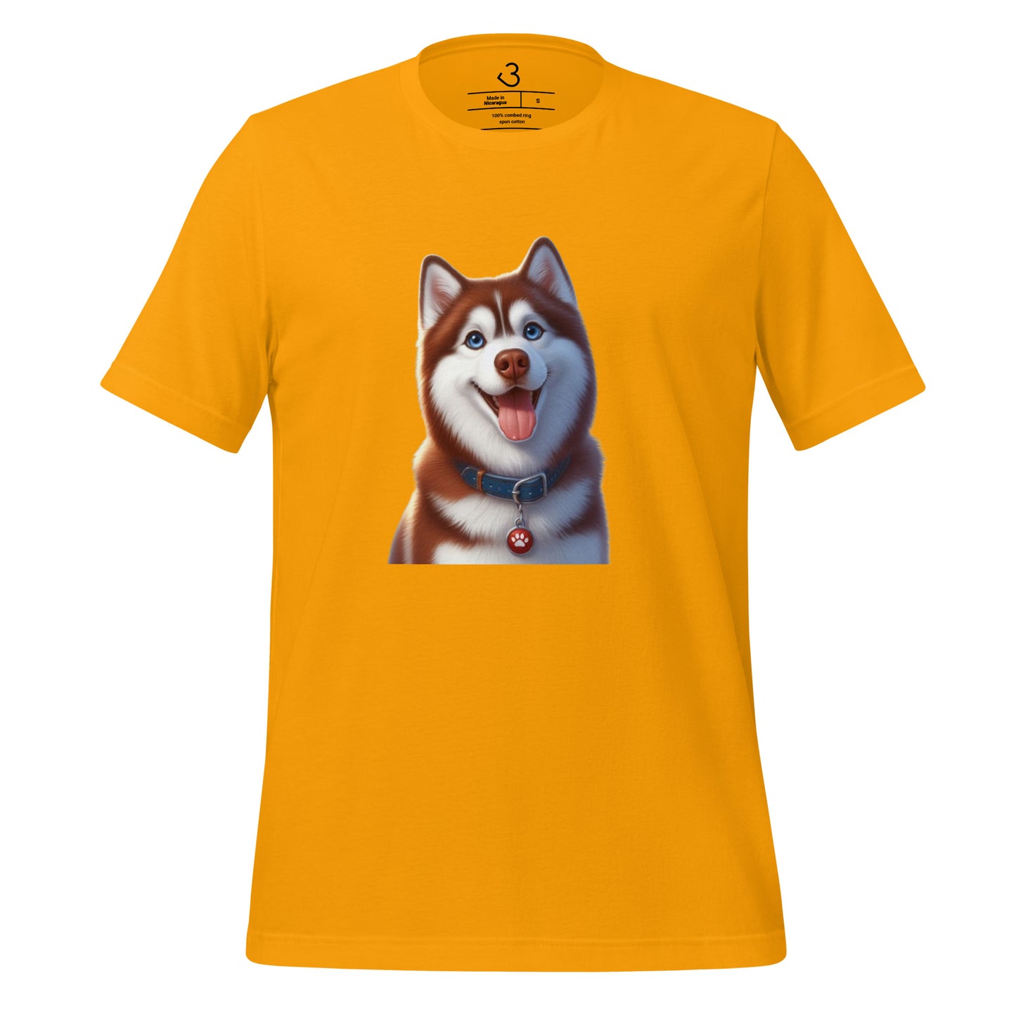 Camiseta husky happy