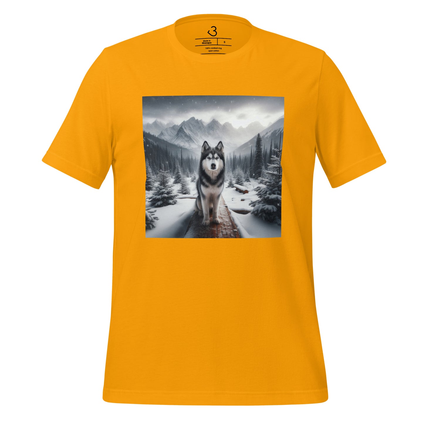 Camiseta husky snow