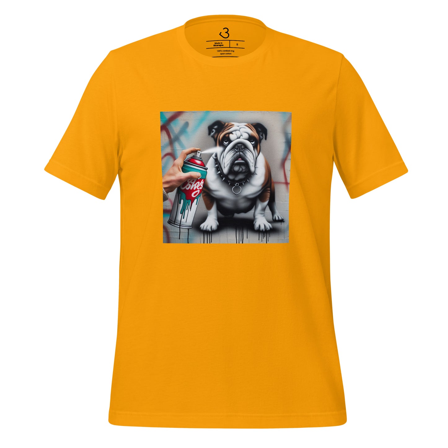 Camiseta bulldog grafitero