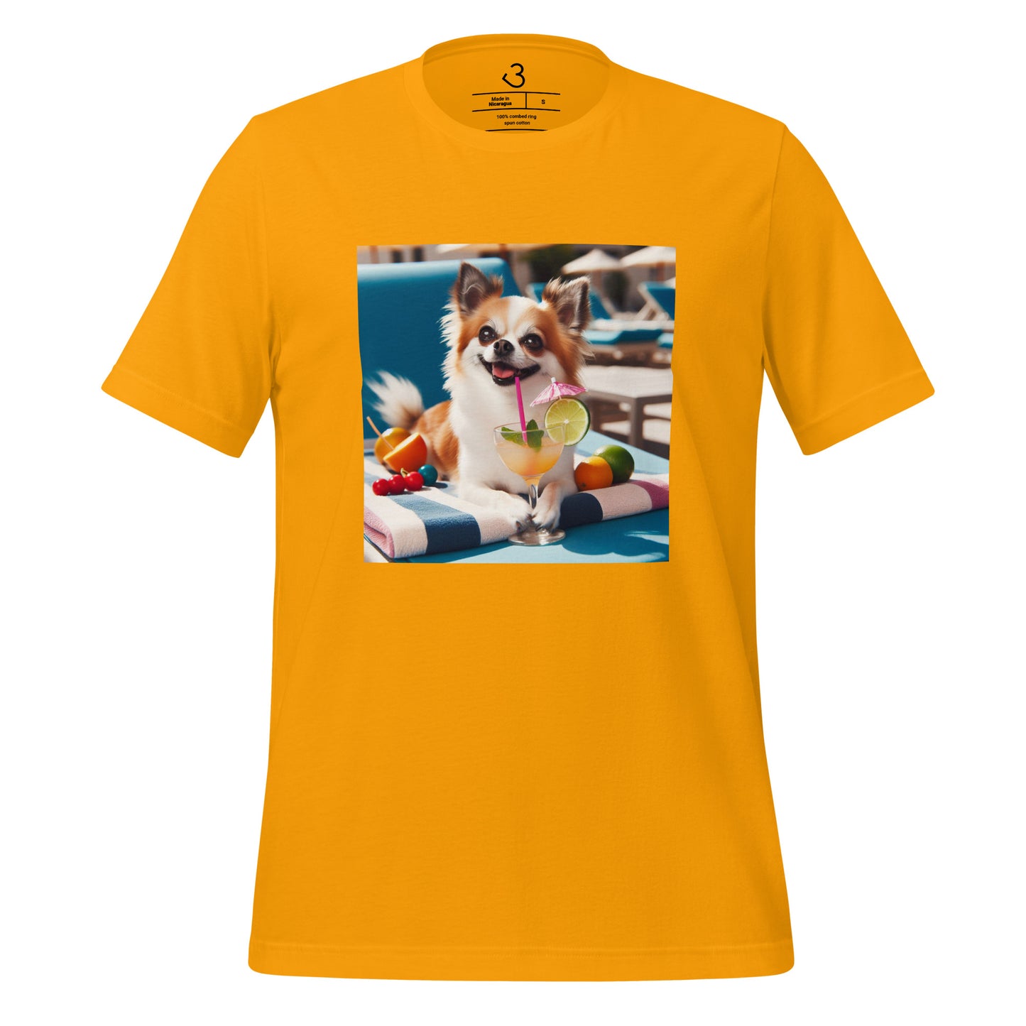 Camiseta chihuahua cocktail