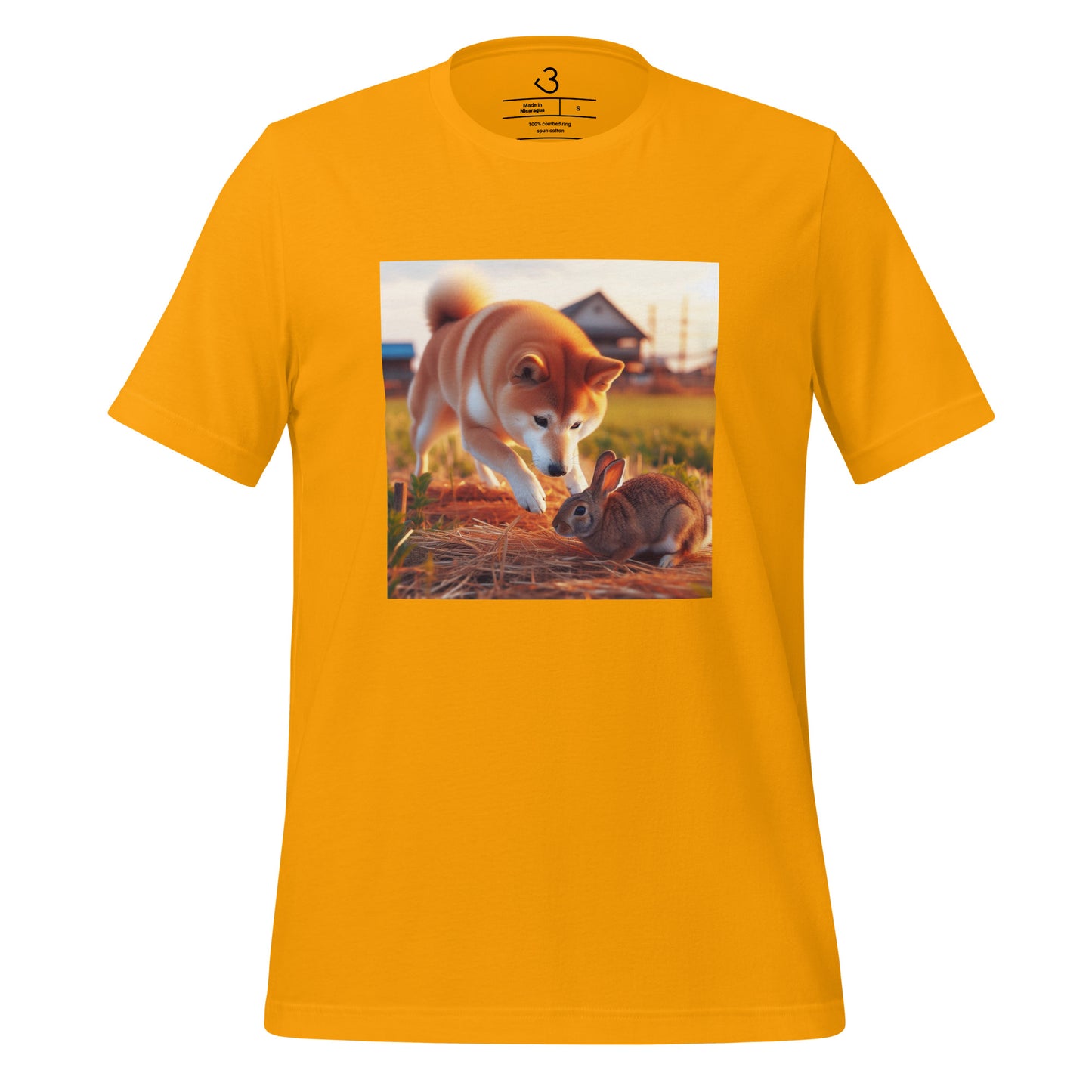 Camiseta shiba inu conejo