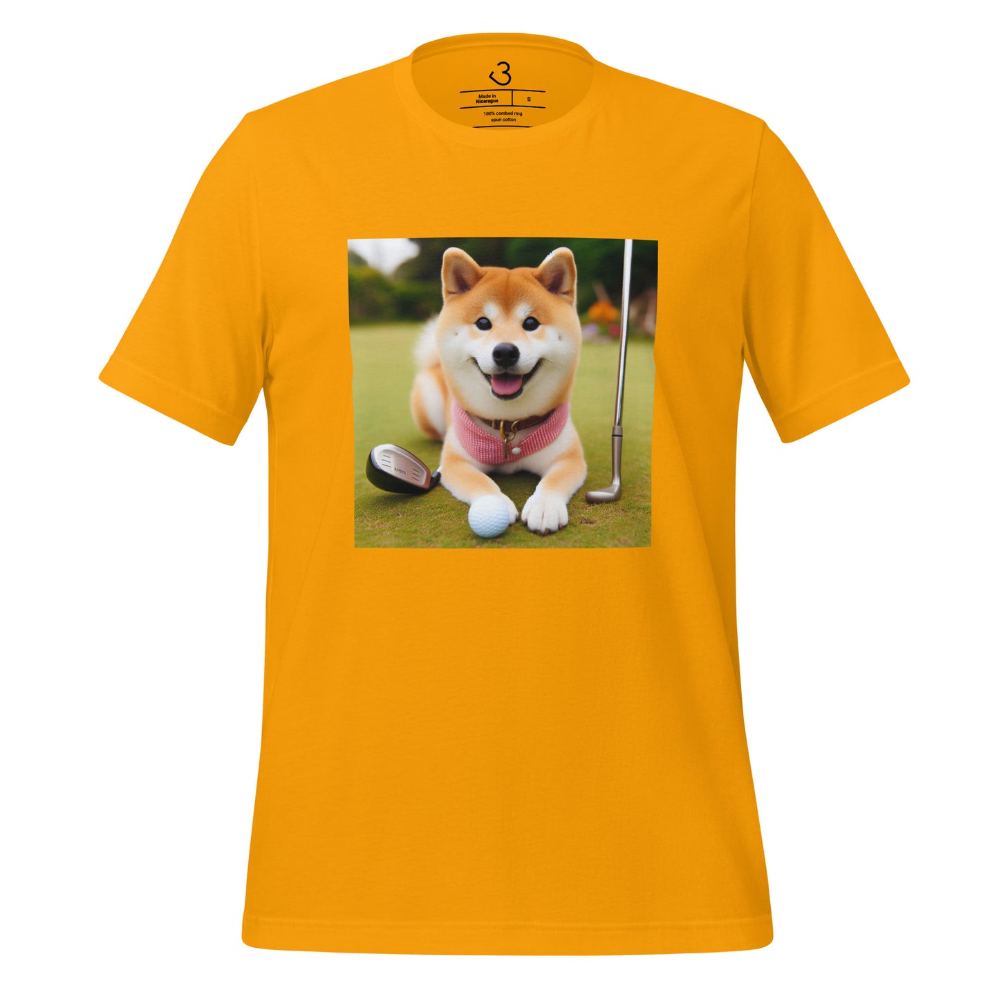 Camiseta shiba inu golf