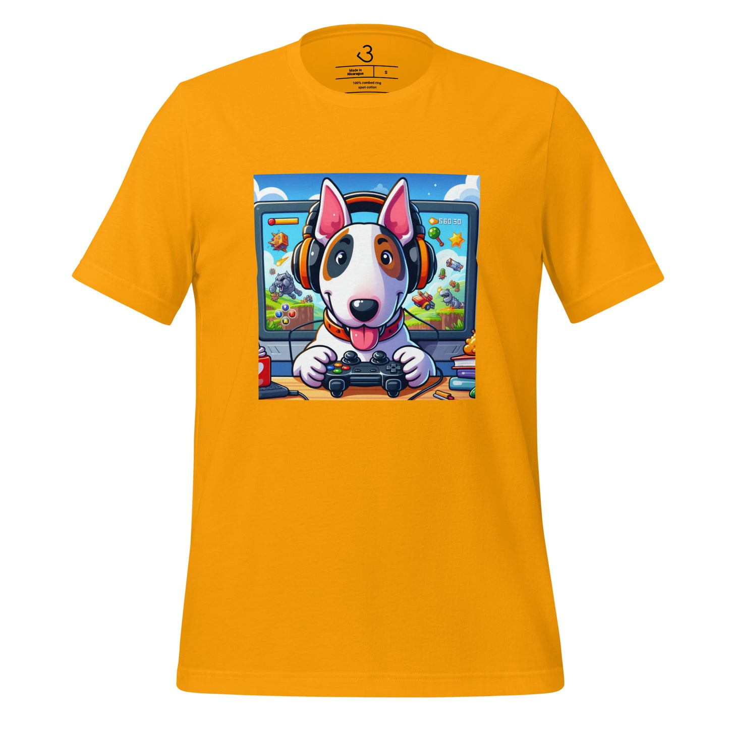 Camiseta bull terrier gamer