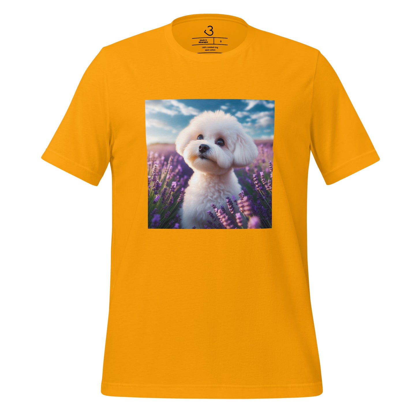 Camiseta bichón maltés lavanda