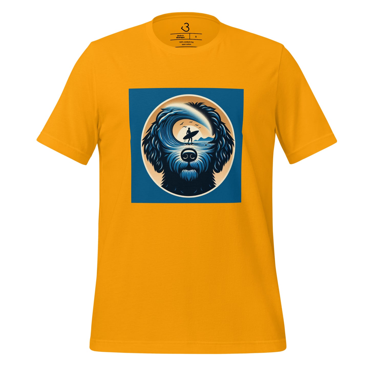 Camiseta water dog thinking surf