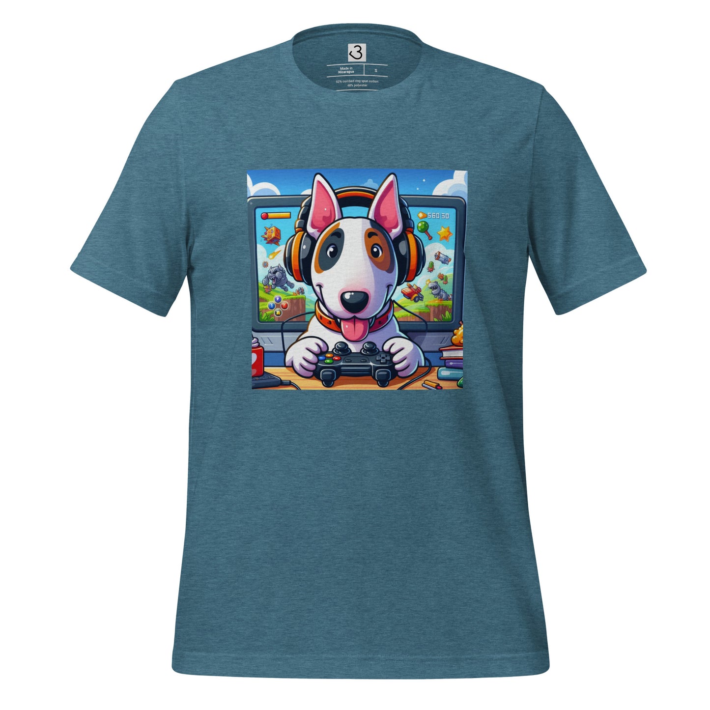 Camiseta bull terrier gamer