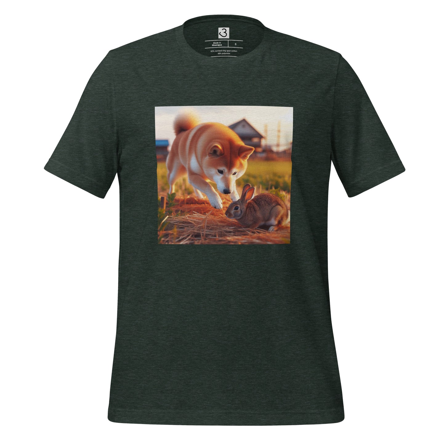 Camiseta shiba inu conejo