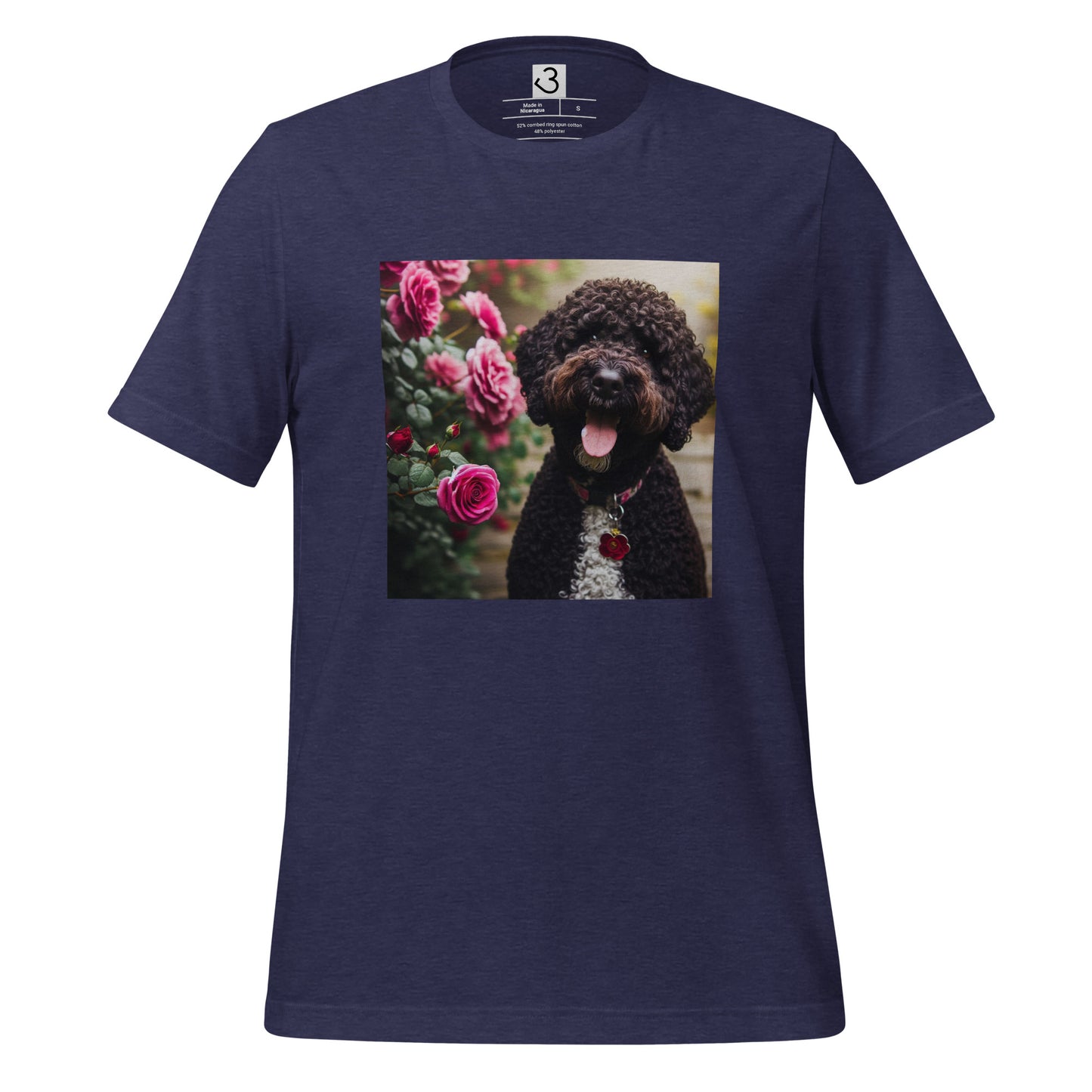 Camiseta water dog rosas