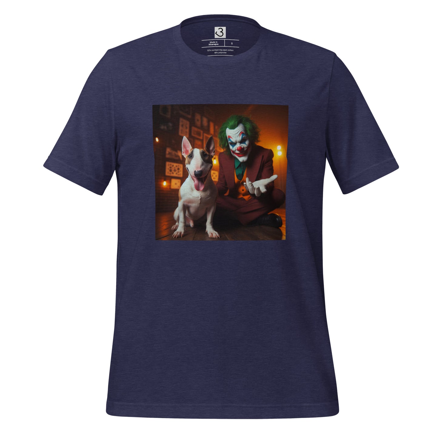 Camiseta bull terrier joker