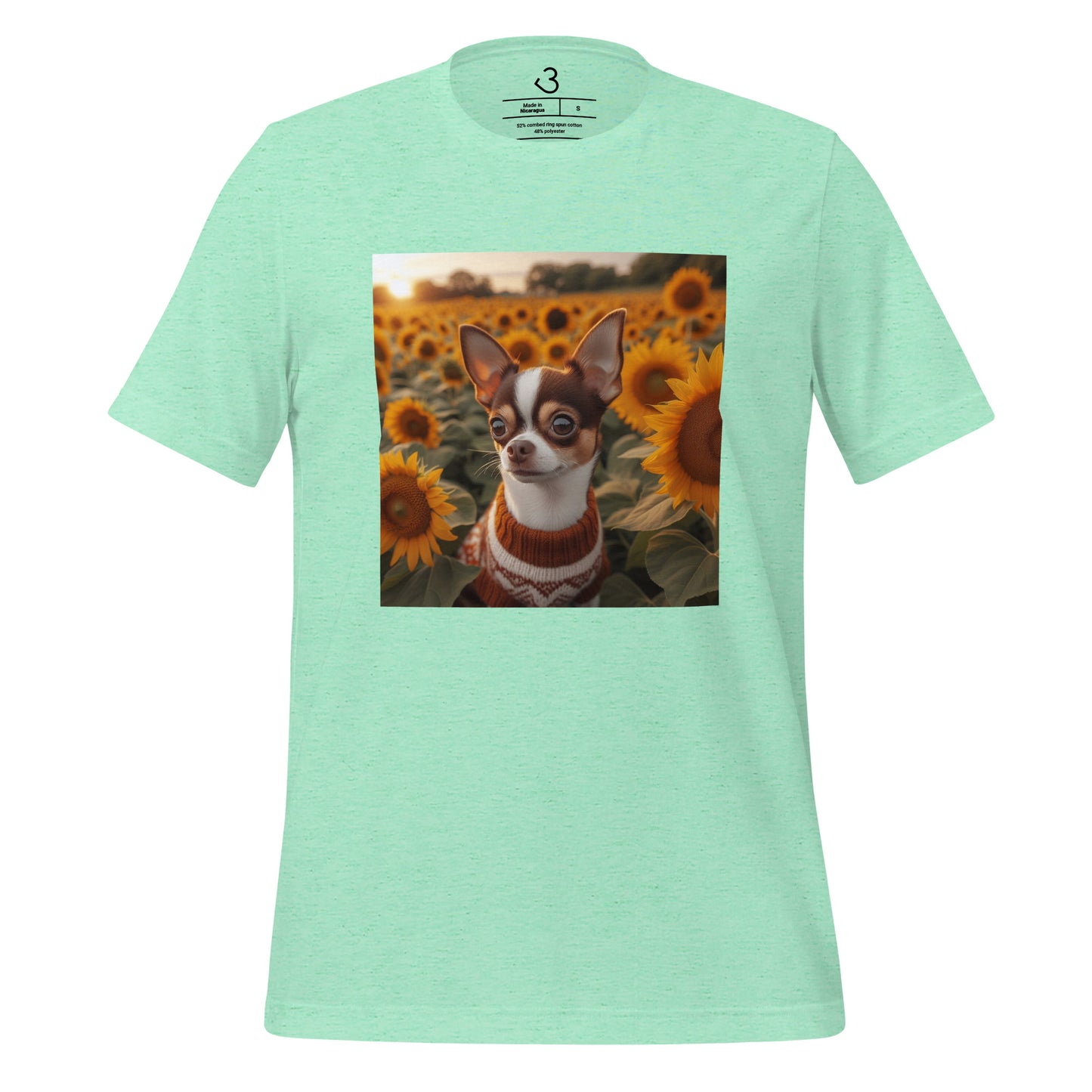 Camiseta chihuahua girasoles