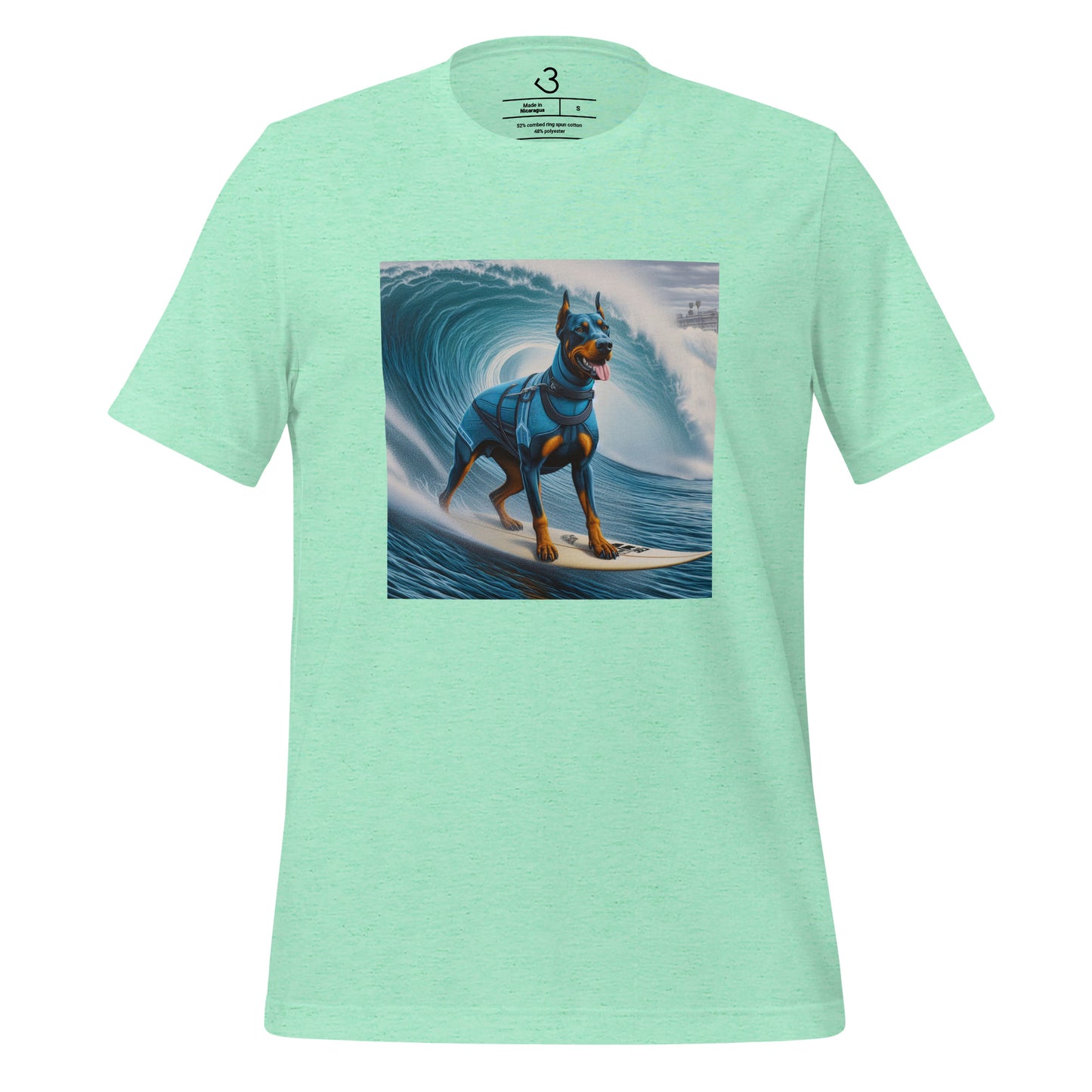 Camiseta Dóberman surfer