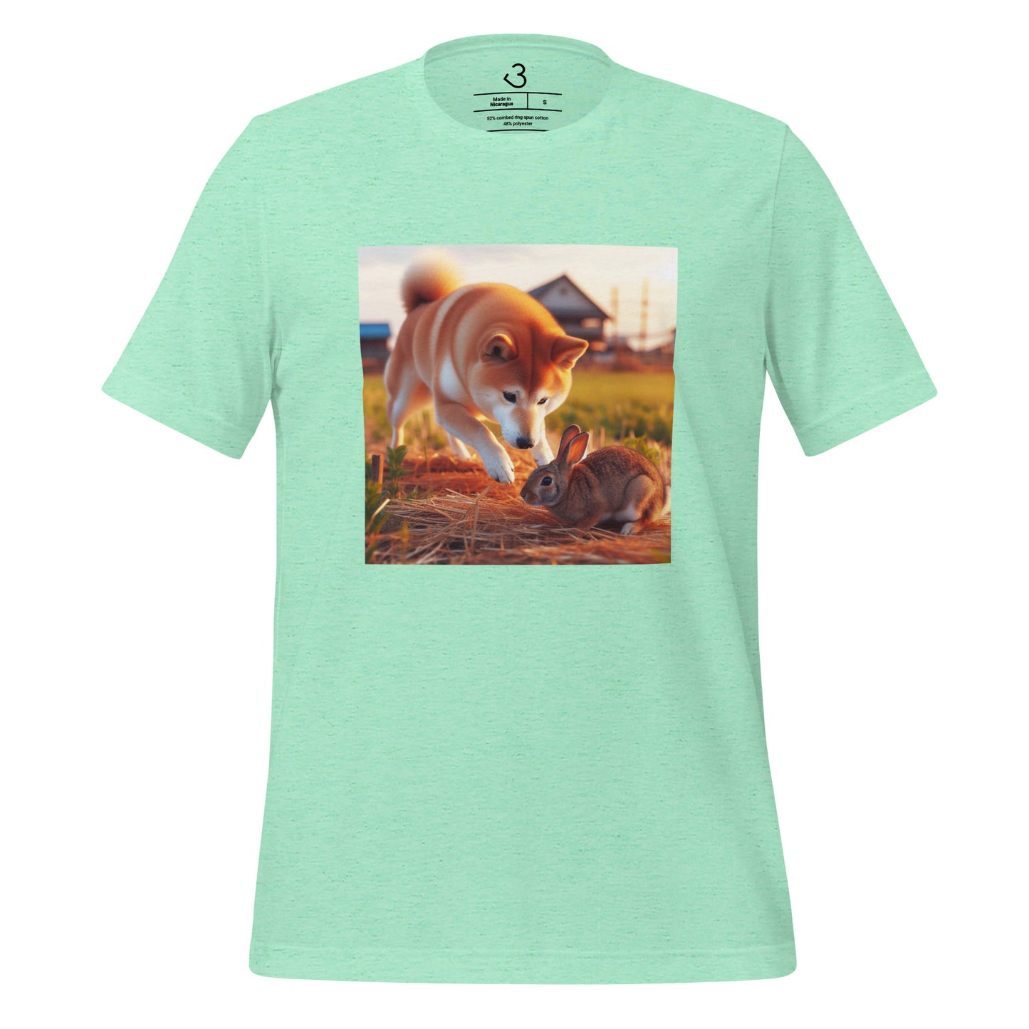 Camiseta shiba inu conejo