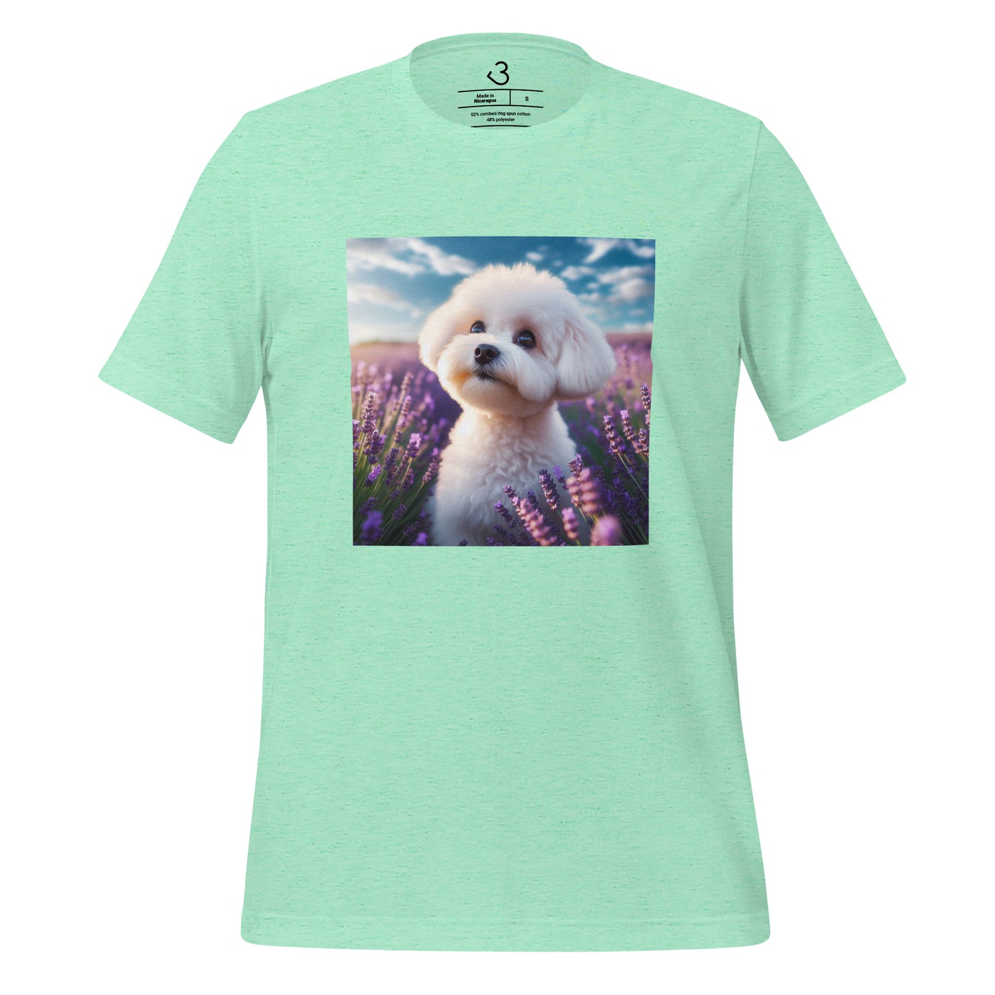 Camiseta bichón maltés lavanda