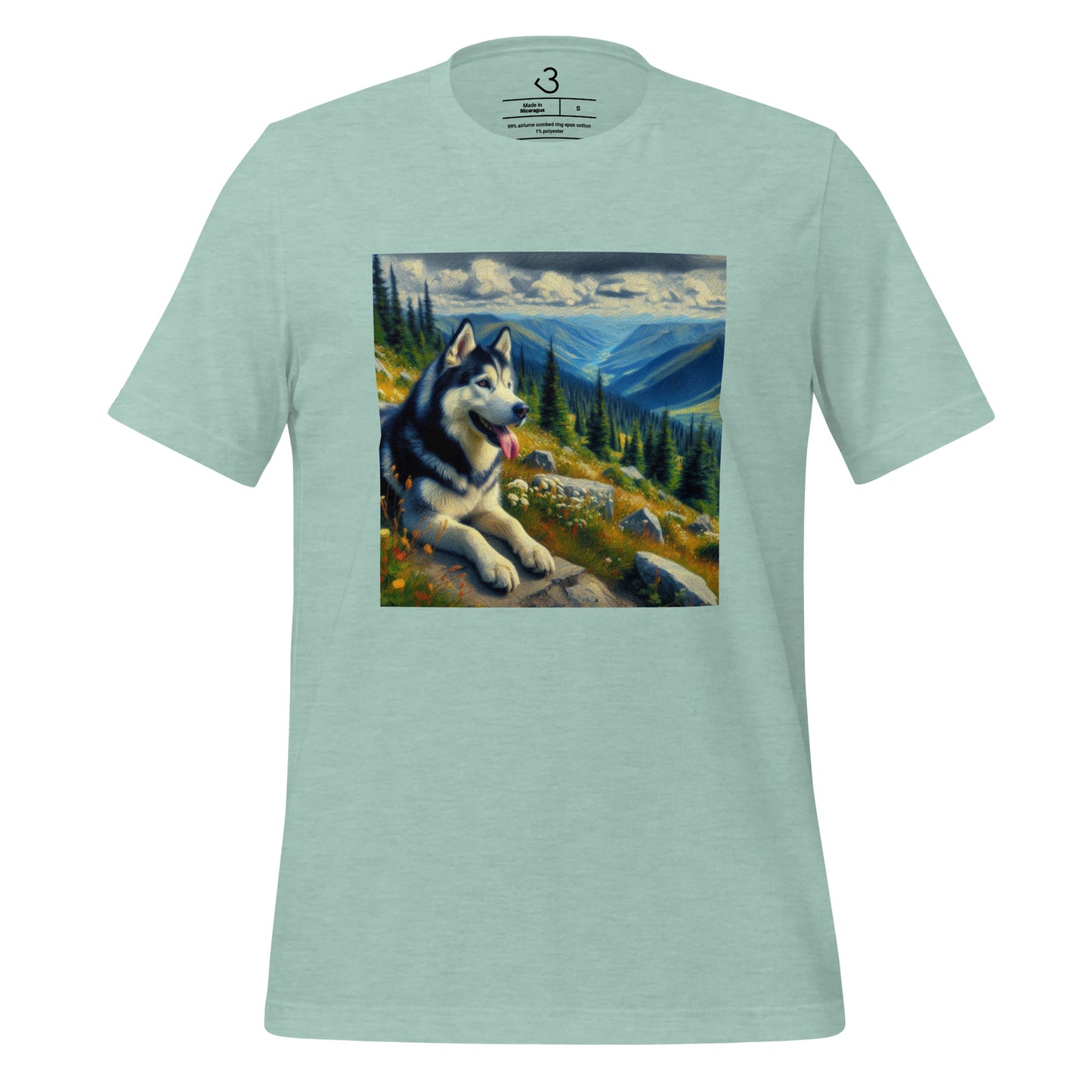 Camiseta husky mountains