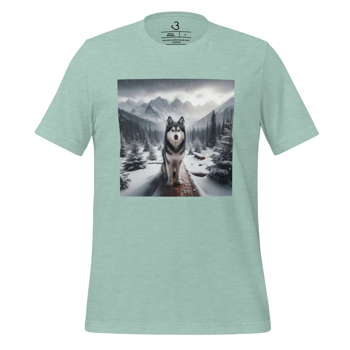 Camiseta husky snow