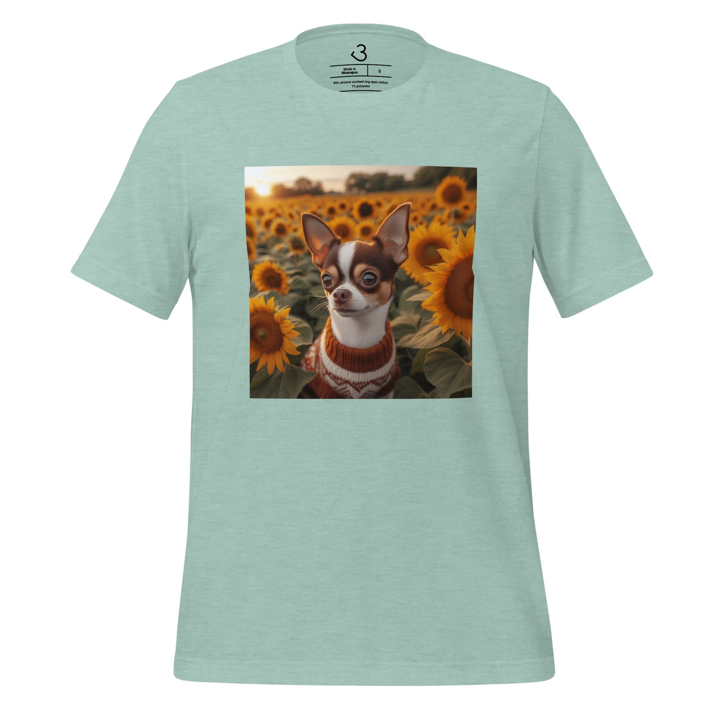 Camiseta chihuahua girasoles