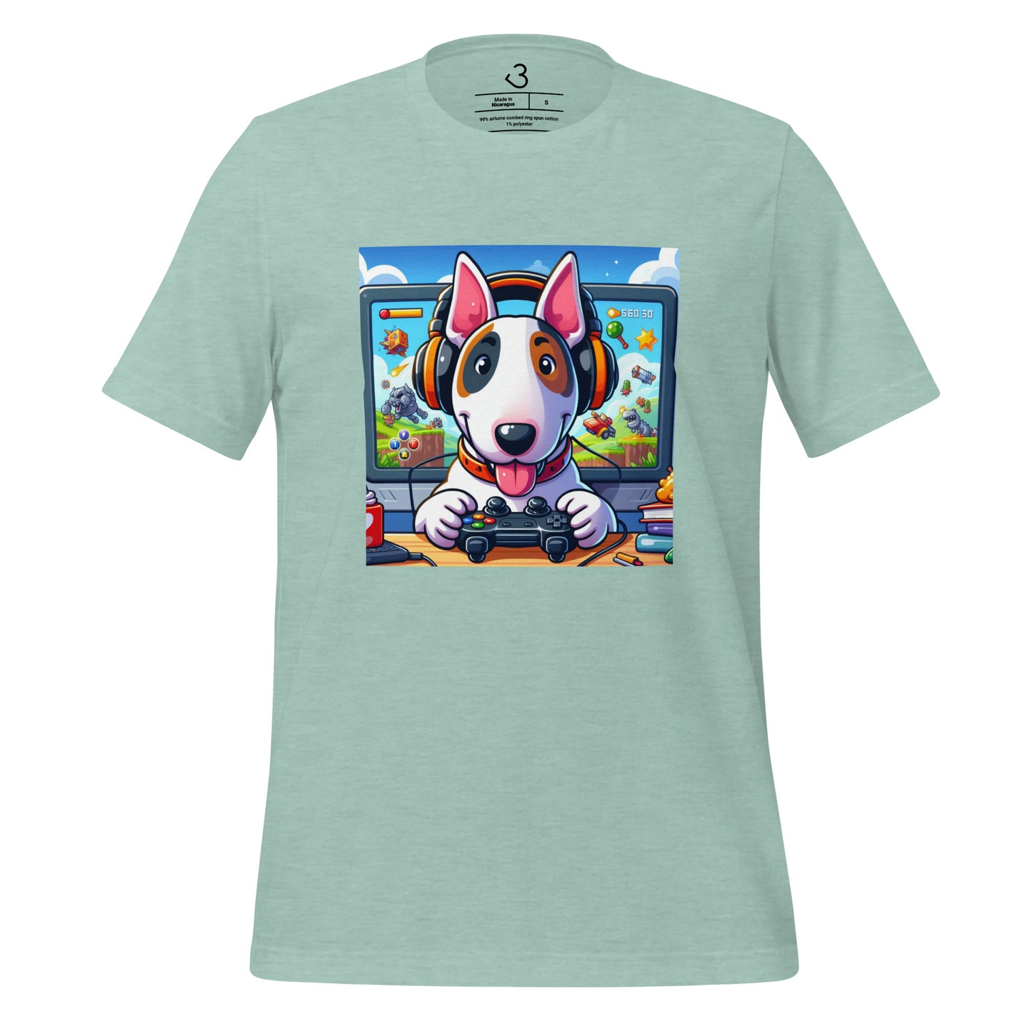 Camiseta bull terrier gamer