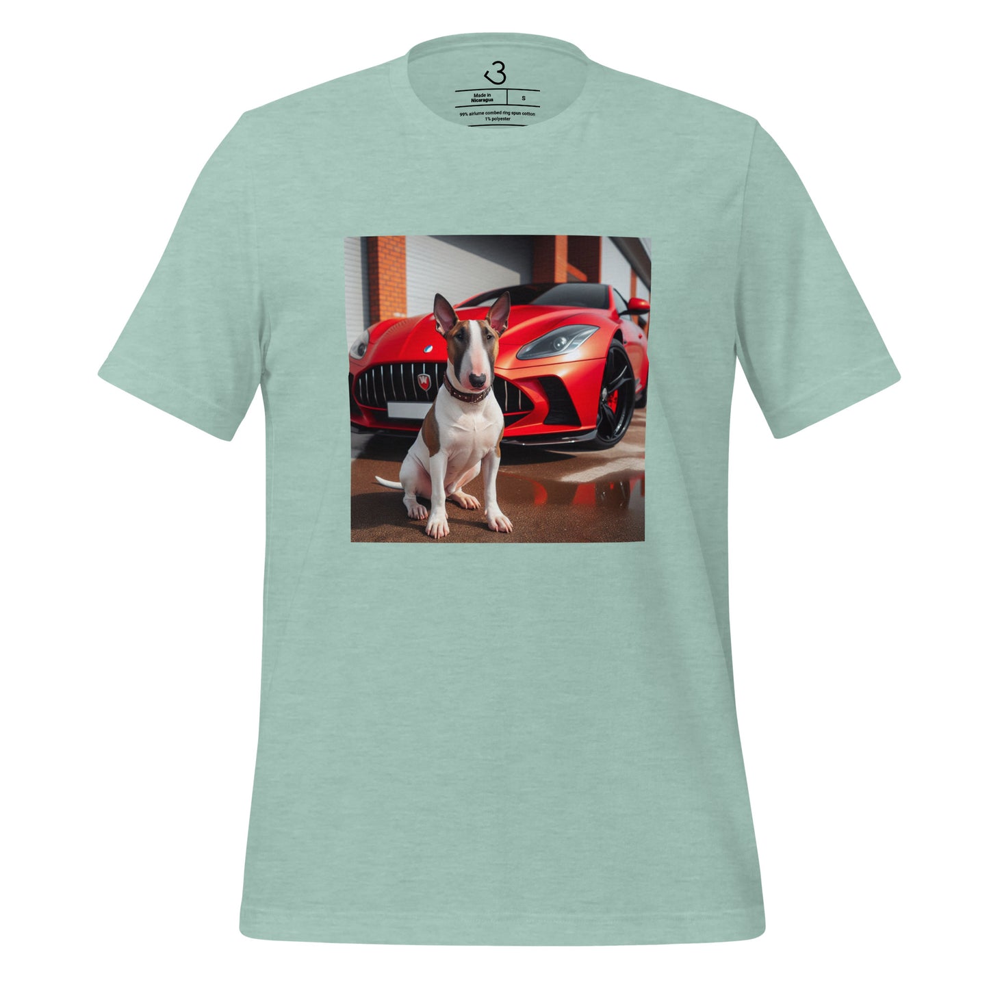 Camiseta bull terrier car