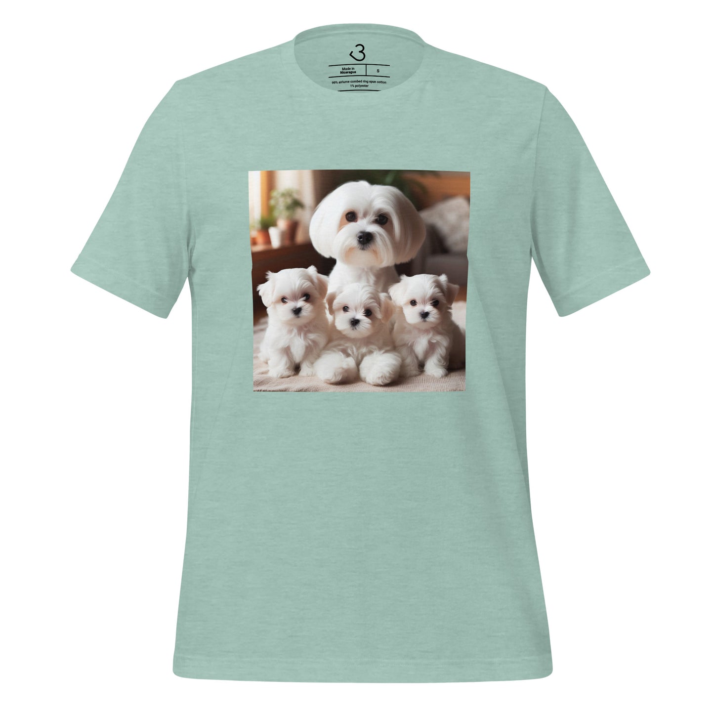 Camiseta bichón maltés family