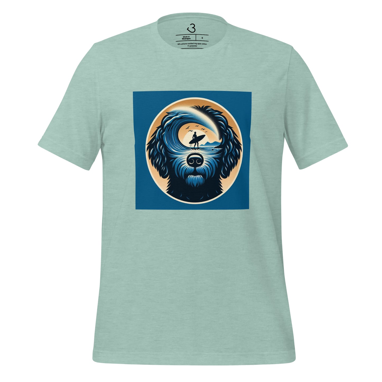 Camiseta water dog thinking surf