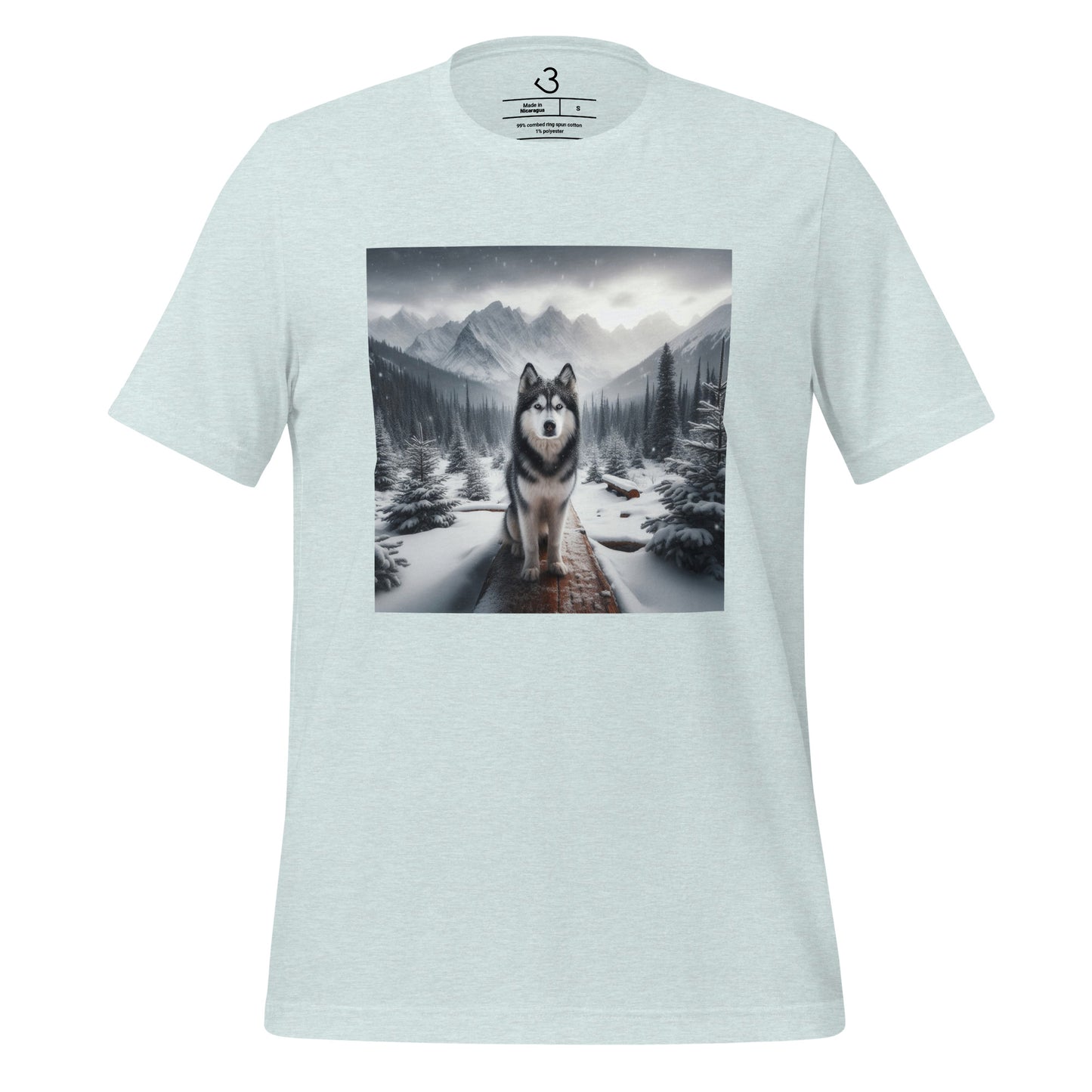 Camiseta husky snow