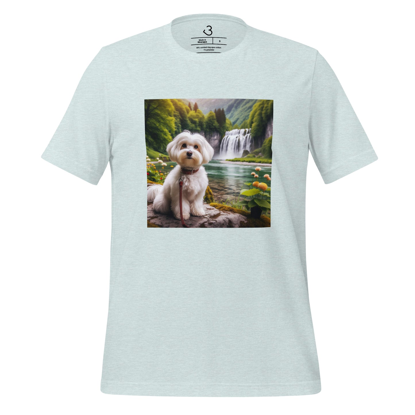 Camiseta bichón maltés nature