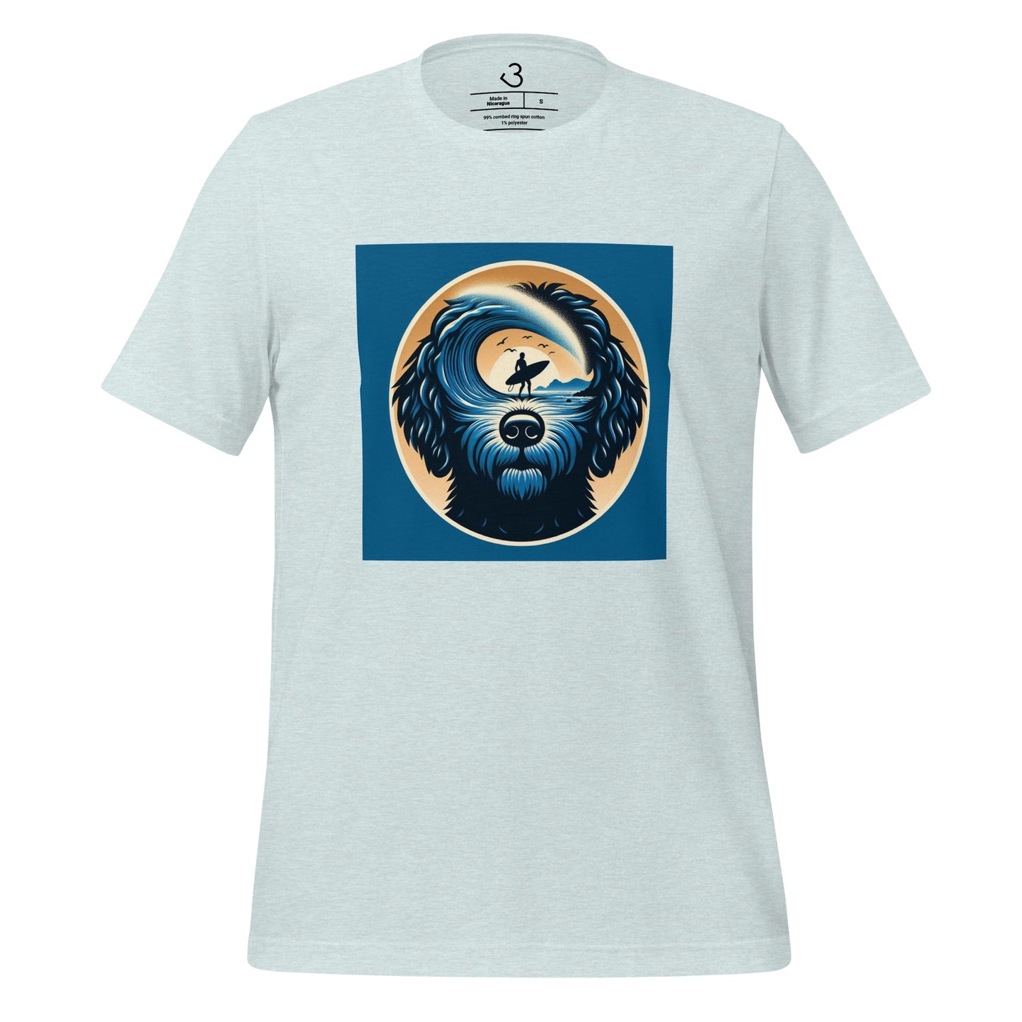 Camiseta water dog thinking surf