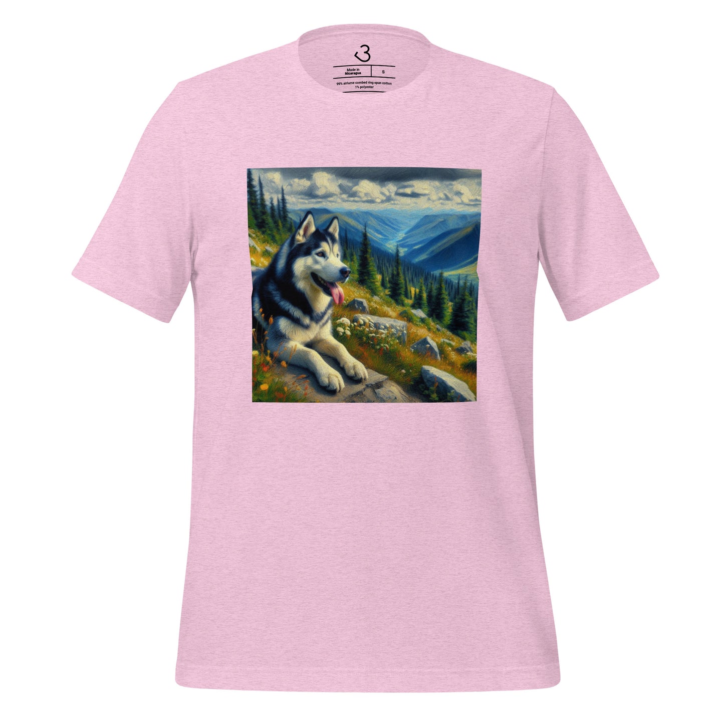 Camiseta husky mountains