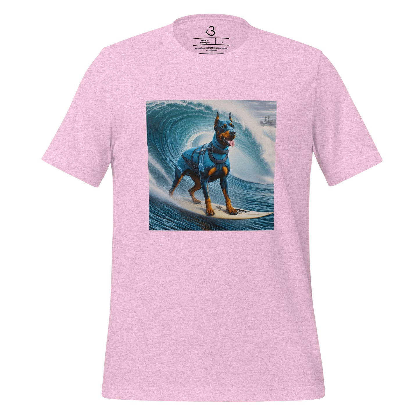 Camiseta Dóberman surfer