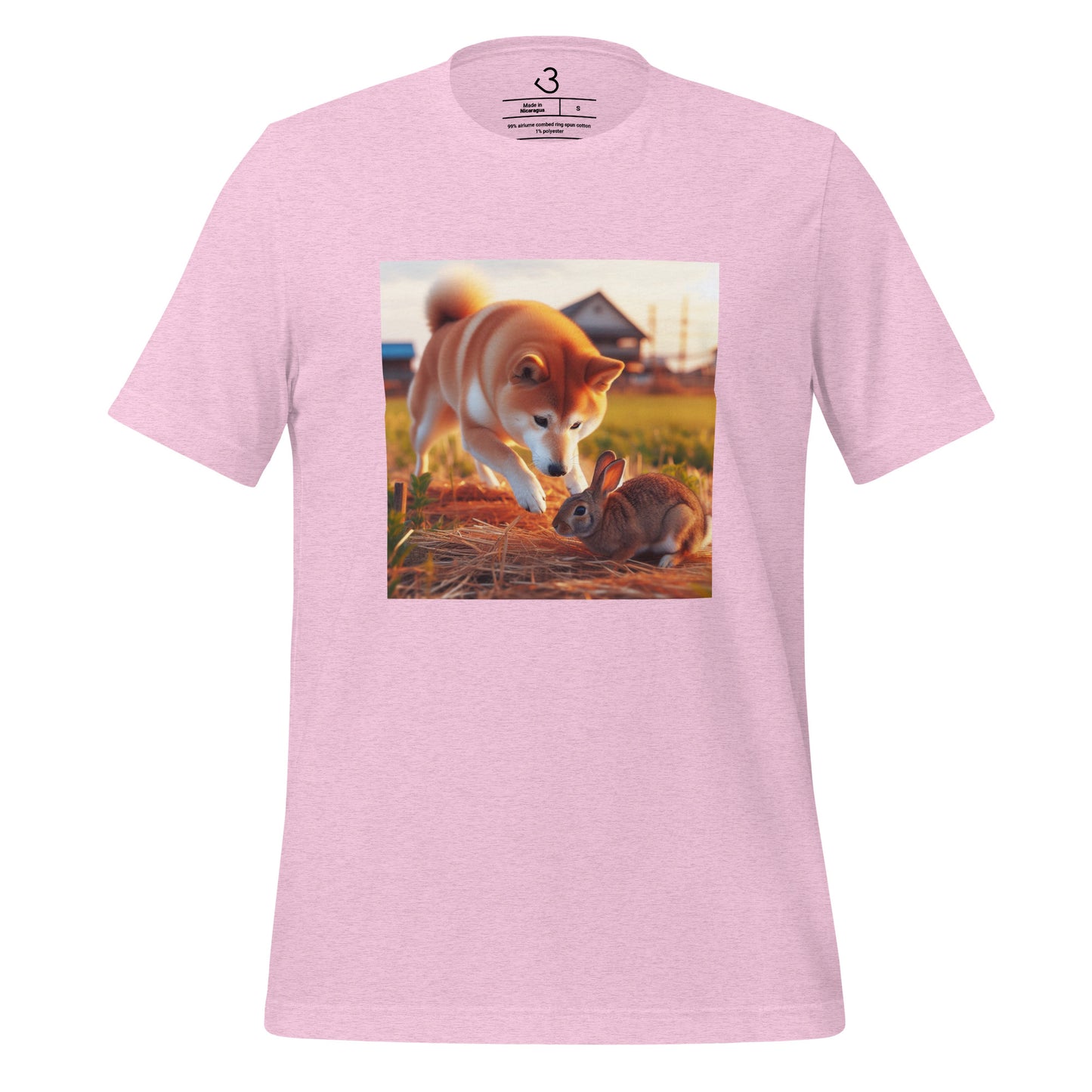 Camiseta shiba inu conejo